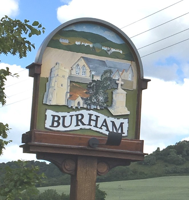 A Burham sign